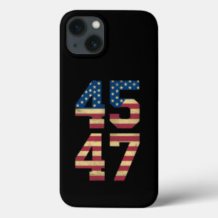 Case-Mate iPhone Case Trump 2024 45 47 Drapeau Américain Vintage Rétro 4