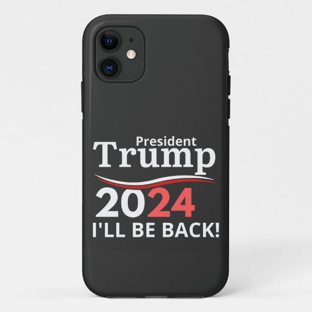 COQUES Case-Mate iPhone TRUMP 2024 - JE REVIENDRAI ! (Dos)