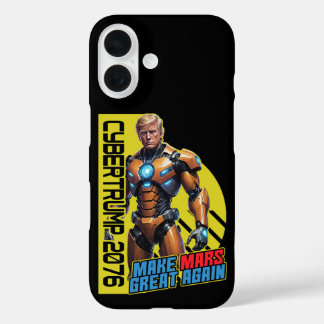 Coque Pour iPhone 16 Trump 2076 | Campagne présidentielle martienne