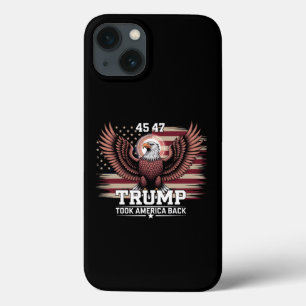 Case-Mate iPhone Case Trump 45e 47e Président Drapeau 2025 Aigle Amériqu