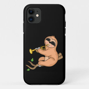 Case-Mate iPhone Case Trumpet Player Sloth Cadeaux pour enfants musicien