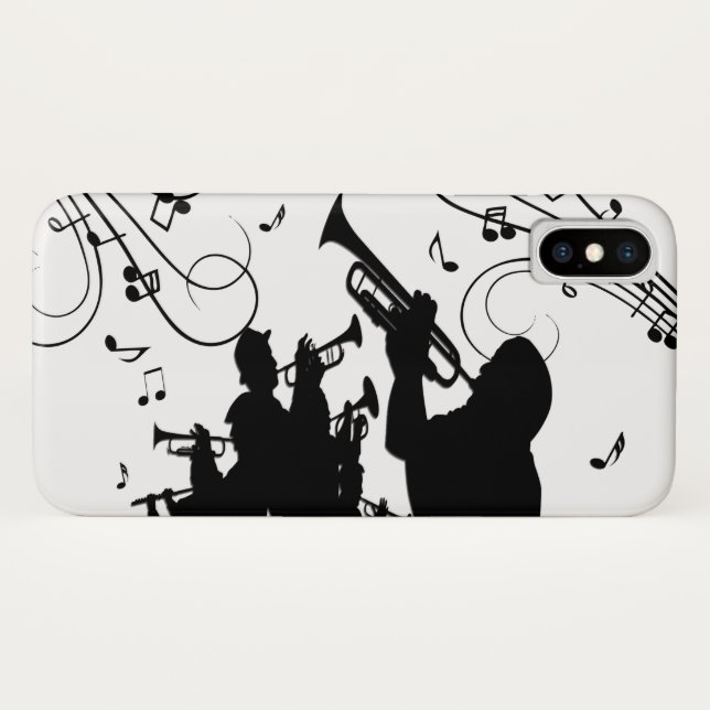 Coques Case-Mate iPhone Trumpet Section Jazz (Dos (Horizontal))