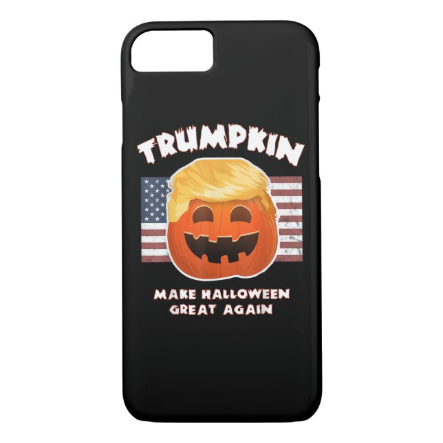 Coques Case-Mate iPhone Trumpkin Funky Citrouille Pie Pun Libéraux América (Dos)
