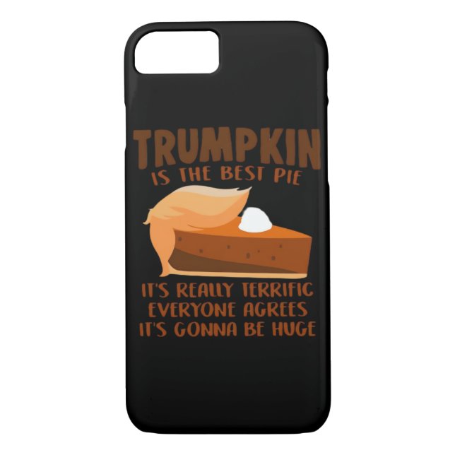 Coques Case-Mate iPhone Trumpkin Pie Drôle Fête de Thanksgiving (Dos)