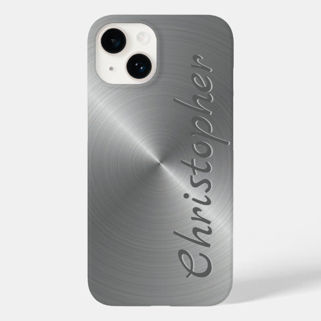 Coques Case-Mate iPhone Ttitane acier inoxydable métal (Verso)