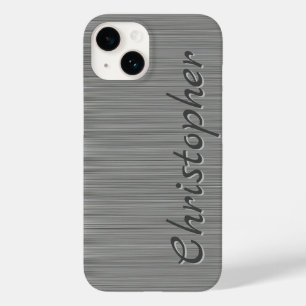 Coque Pour iPhone 14 Ttitane acier inoxydable métal