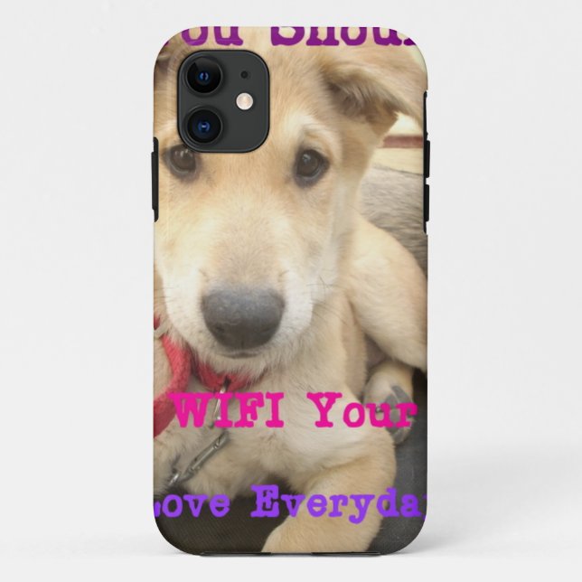 Coques Case-Mate iPhone Tu Devrais WIFI Ton Amour Tous Les Jours (Dos)