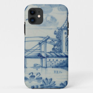 Case-Mate iPhone Case Tuile de Delft montrant un pont-levis au-dessus