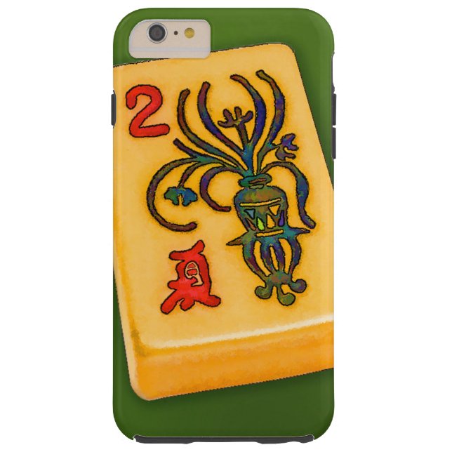 Coques Case-Mate iPhone Tuile de fleur d'heure-milliampère Jongg (Dos)