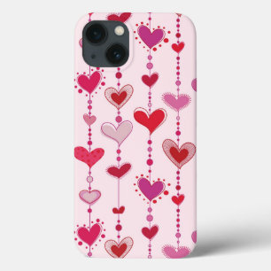 Etui iPhone 13 Tuiles de coeur