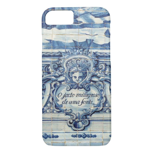 Coques Case-Mate iPhone Tuiles murales portugaises bleues et blanches avec (Dos)
