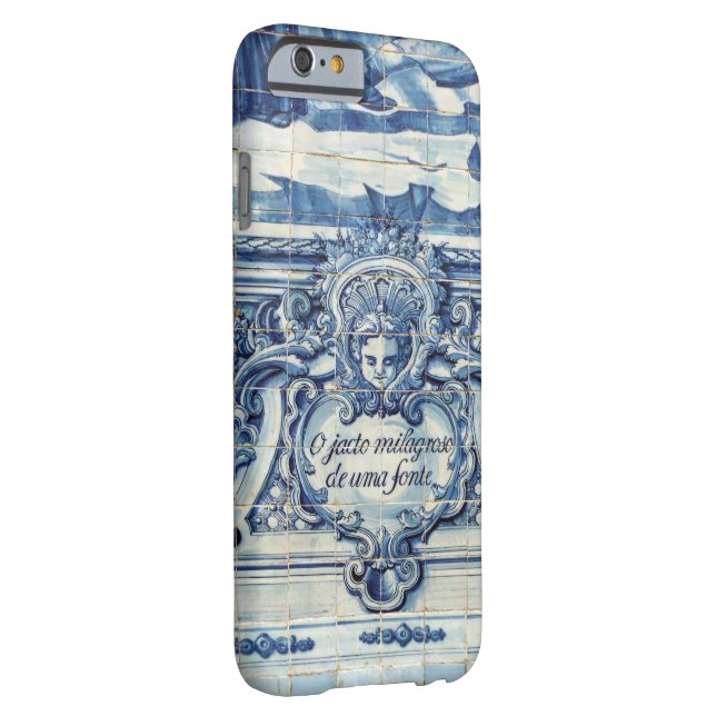 Coques Case-Mate iPhone Tuiles murales portugaises bleues et blanches avec (Dos/Droite)