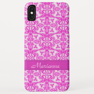 Case-Mate iPhone Case Tulip damask motif rose violet nom