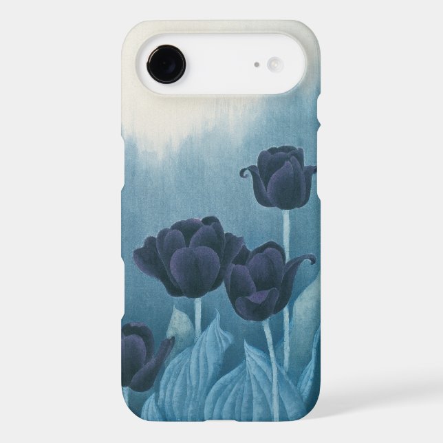Coques Case-Mate iPhone Tulipe bleue (Verso)