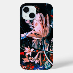 Coque Pour iPhone 15 TULIPES BLANCHES ROSES FLEURS COLORÉES DANS Floral