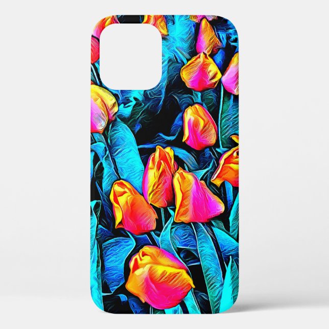 Coques Case-Mate iPhone Tulipes d'or et d'orange d'Artsy du Mont Vernon (Verso)