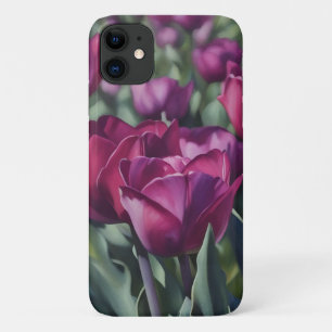 Case-Mate iPhone Case Tulipes pourpres Aquarelle Style Art Téléphone