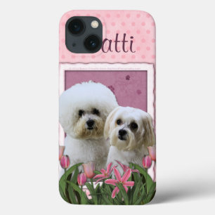 Etui iPhone Case-Mate Tulipes roses - Bichon et maltais