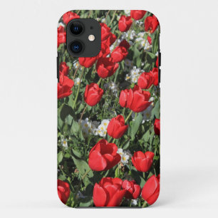 Etui iPhone Case-Mate Tulipes rouges et Primroses blanches