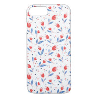 tulipes rouges sur blanc