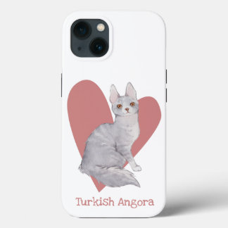 Case-Mate iPhone Case Turc Angora Chat Aquarelle Kitty Coeur rose