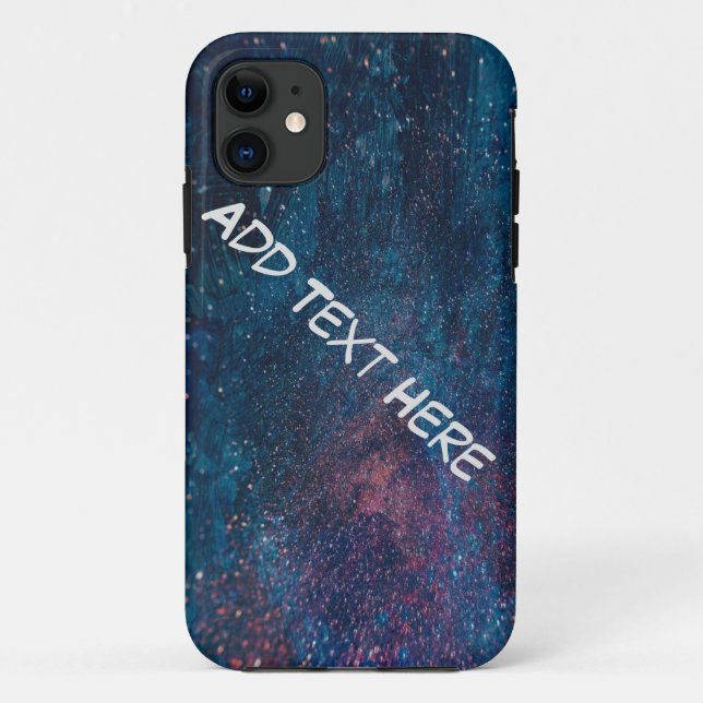 Coques Case-Mate iPhone Turqouise Galaxy Paint Sparkings (Dos)