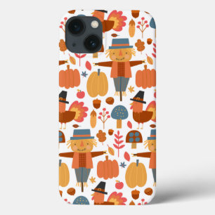 Case-Mate iPhone Case Turquie et Scarecrow Thanksgiving Motif