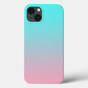Case-Mate iPhone Case Turquoise à rose simple dégradé Blended Arrière - 