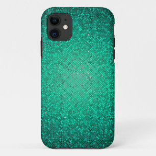 Coque iPhone 11 Turquoise Aqua Parties scintillant Sequin iPhone 5