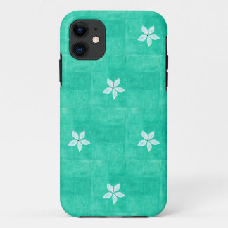 Case-Mate iPhone Case Turquoise avec fleur blanche
