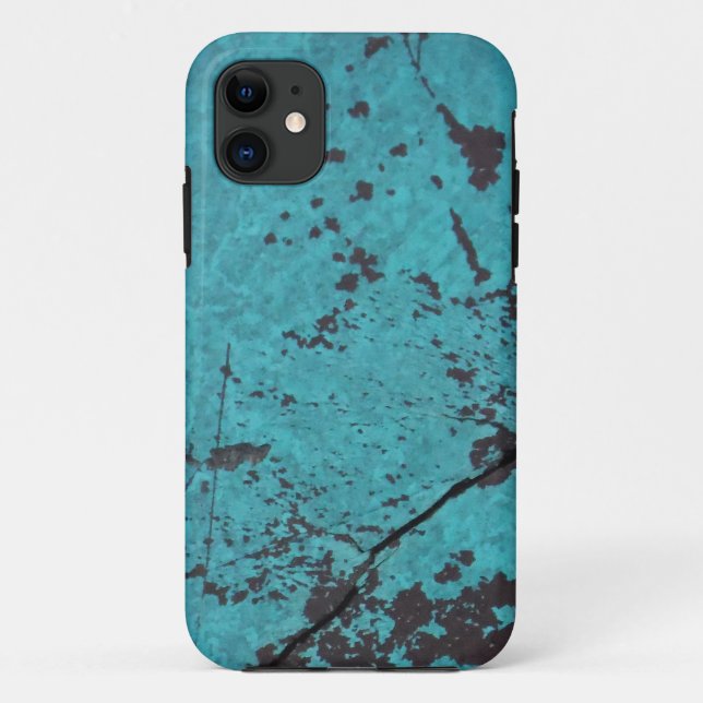Coques Case-Mate iPhone Turquoise bleu rouillé (Dos)