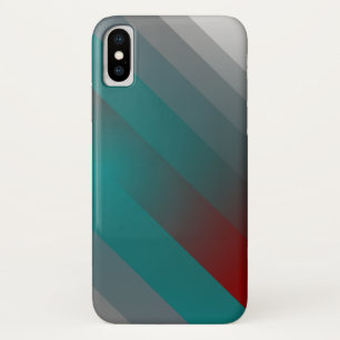 Case-Mate iPhone Case turquoise bordeaux gris rayures