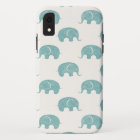 Turquoise Cute Elephant Motif