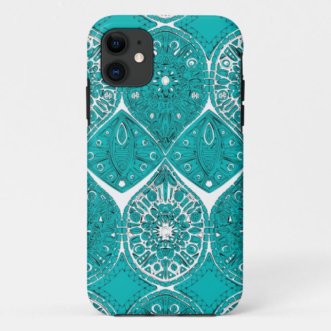 Coques Case-Mate iPhone turquoise de saffre (Dos)