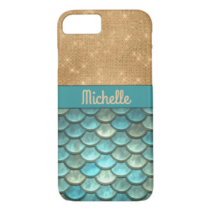 Case-Mate iPhone Case Turquoise échelle de sirènes turquoise Parties sc