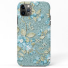 Turquoise écume de mer sarcelle bleu floral aquare