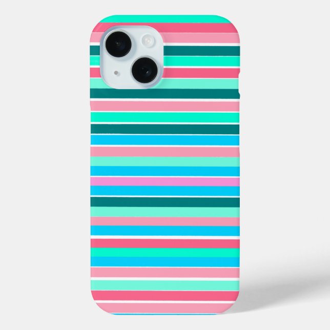 Coques Case-Mate iPhone Turquoise et rose (Verso)