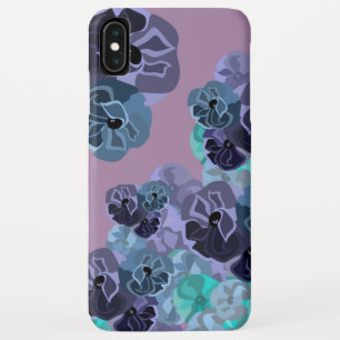 Case-Mate iPhone Case Turquoise et violet mou Vintage imprimé floral