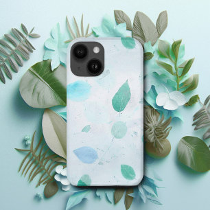 Coque Pour iPhone 15 Turquoise Hiver Mulberry Papier-Mâché Beau