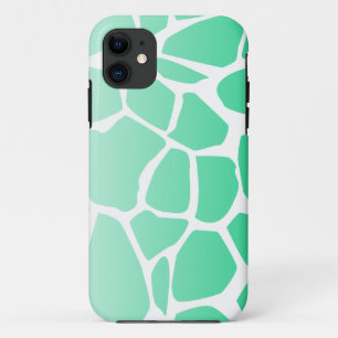Case-Mate iPhone Case turquoise imprimé de vache verte abstrait