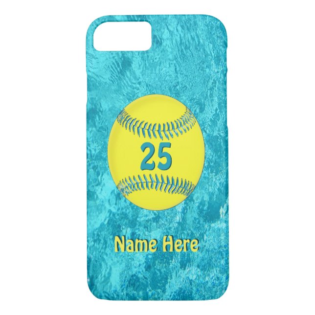 Coques Case-Mate iPhone Turquoise PERSONNALISÉE de cas de l'iPhone 7 du (Dos)