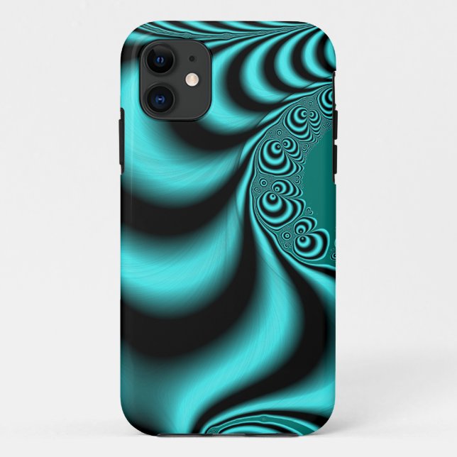 Coques Case-Mate iPhone Turquoise tordu (Dos)