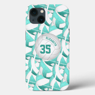 Case-Mate iPhone Case turquoise turquoise personnalisée filles volley-ba