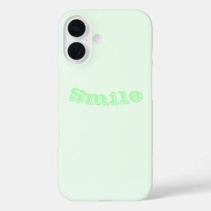 Coque Pour iPhone 16 Turquoise Vert Doux Pale Blanc Pastel Couleur Soli
