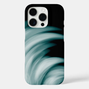 iPhone 16 Pro Case Turquoises traits blancs