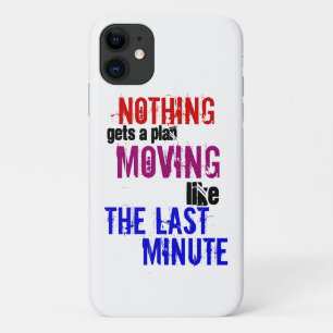 Coque Case-Mate Pour iPhone Typographie amusante La Dernière minute Procrastin