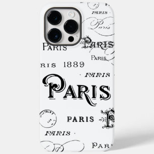 Coque Pour Pour iPhone 14 Pro Max Typographie Calligraphie Paris France Tour Eiffel