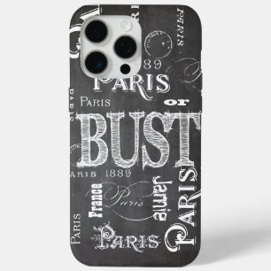 Coque iPhone 15 Pro Max Typographie Calligraphie Paris France Tour Eiffel