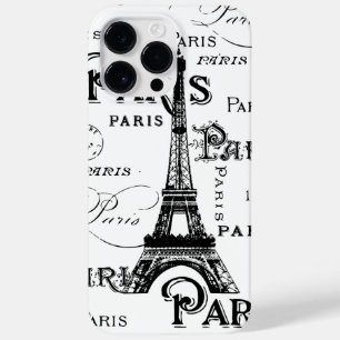 Coque Pour Pour iPhone 14 Pro Max Typographie Calligraphie Paris France Tour Eiffel