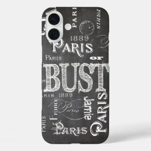 iPhone 16 Plus Case Typographie Calligraphie Paris France Tour Eiffel